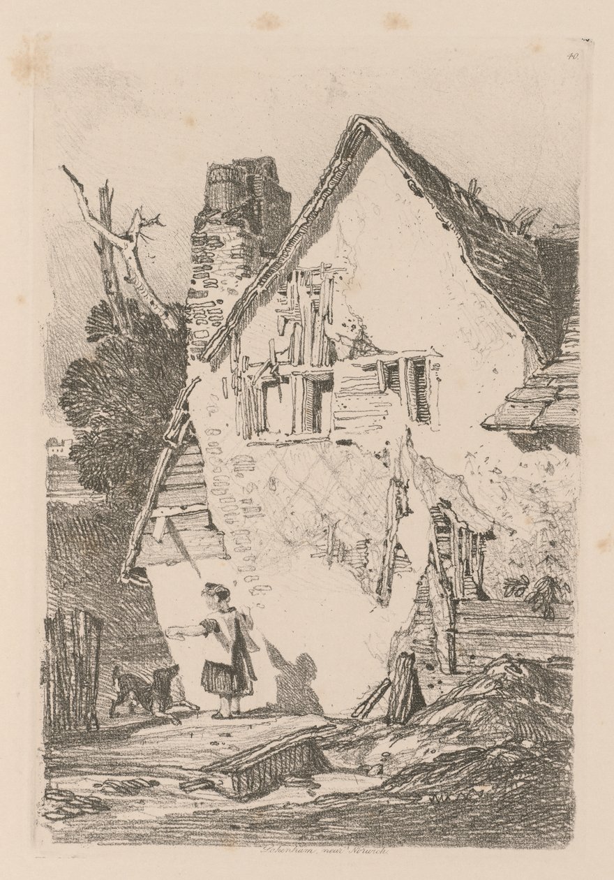 Liber Studiorum: Tafel 40, Lakenham, bei Norwich von John Sell Cotman