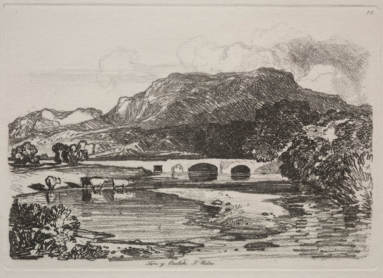 Liber Studiorum: Tan y Beolch, Nordwales, 1838 von John Sell Cotman