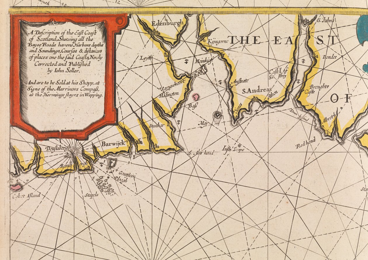 Der englische Pilot das erste Buch: Beschreibung der nördlichen Navigation, ca. 1671 von John Seller