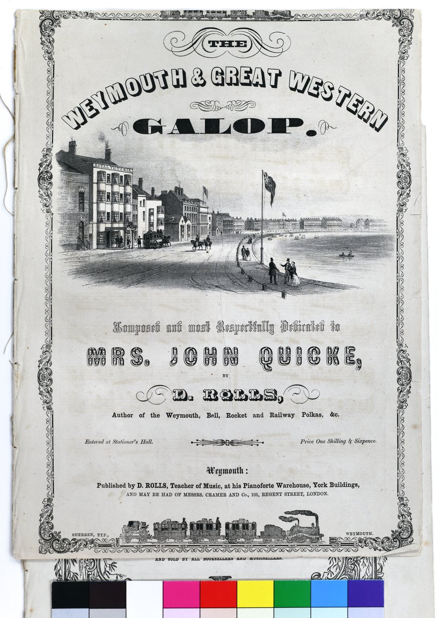 Weymouth und Great Western Galop, ca. 1870 von John Sherren