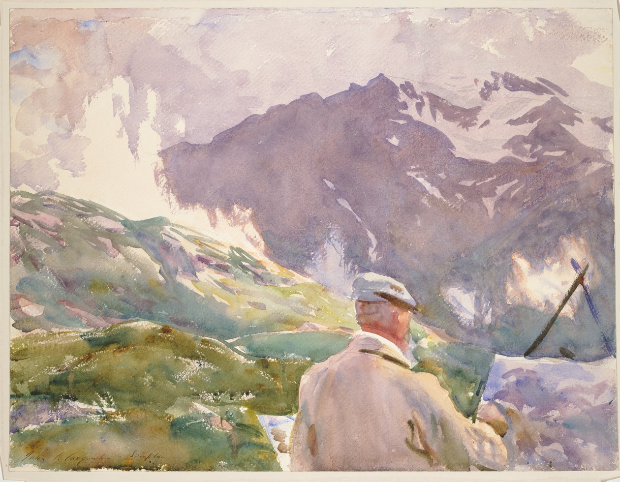 Künstler im Simplon von John Singer Sargent