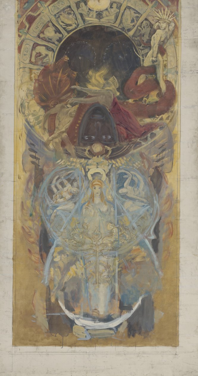 Entwurf für die Boston Public Library von John Singer Sargent
