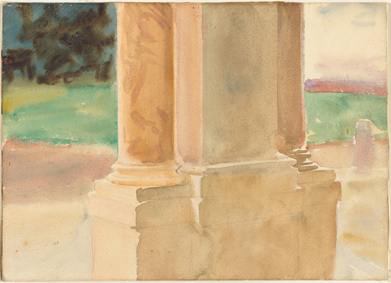 Frascati, Architekturstudie von John Singer Sargent