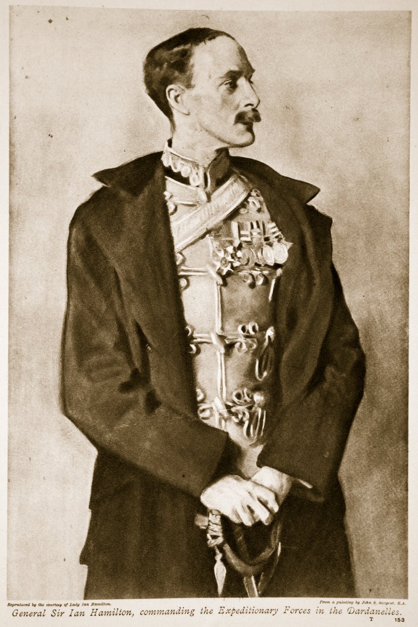 General Sir Ian Hamilton, Befehlshaber der Expeditionsstreitkräfte in den Dardanellen, 1914-19 von John Singer Sargent