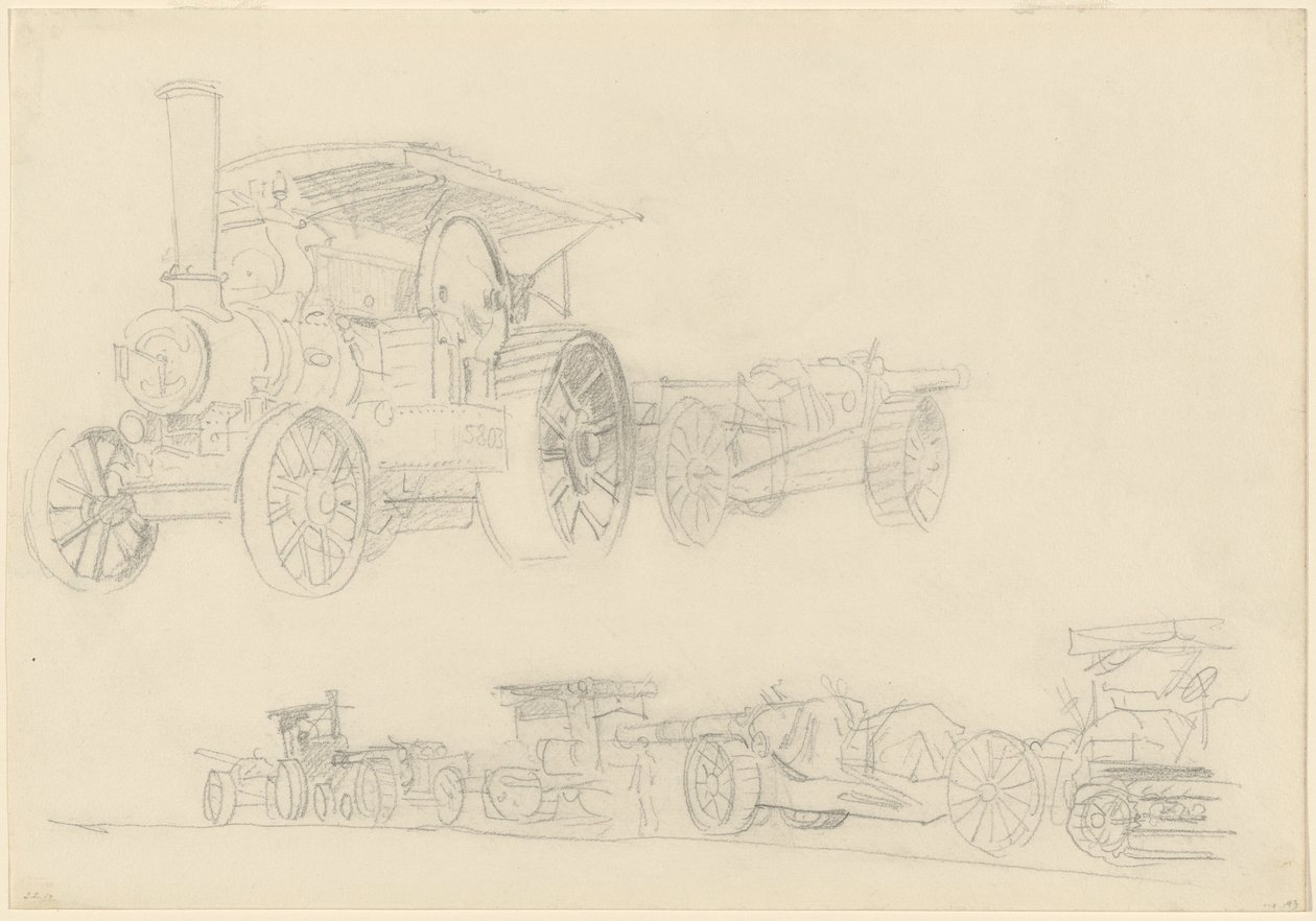 Geschützlafetten, Frankreich von John Singer Sargent