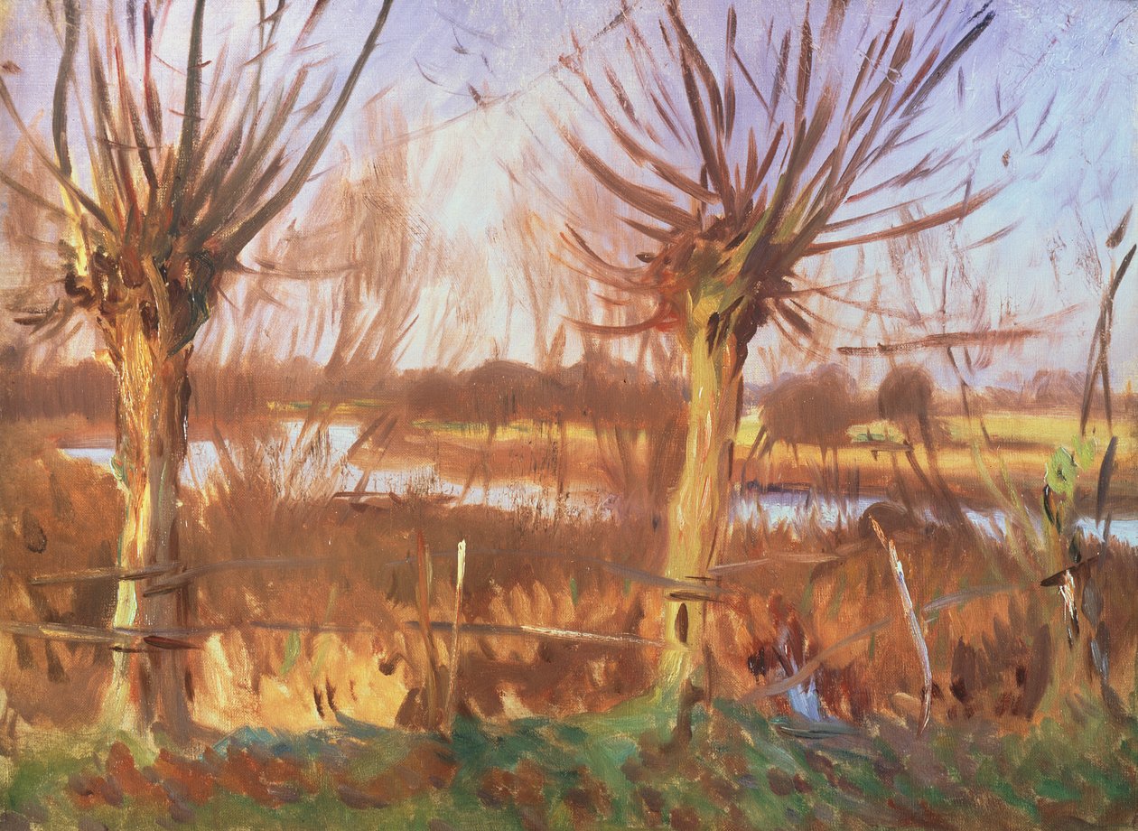 Landschaft mit Bäumen, Calcot-on-the-Thames von John Singer Sargent