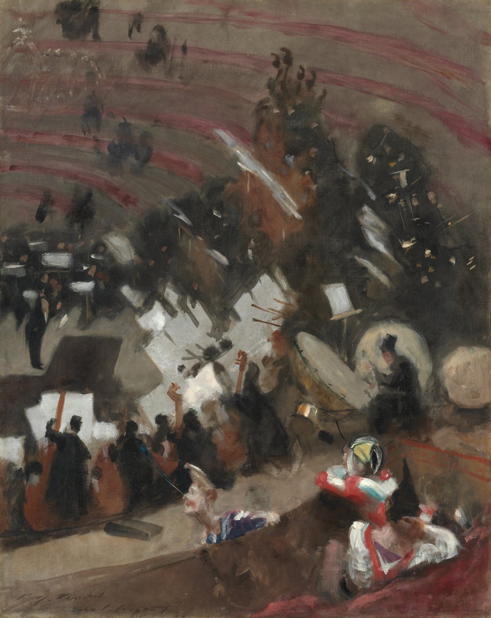 Probe des Pasdeloup-Orchesters im Cirque d