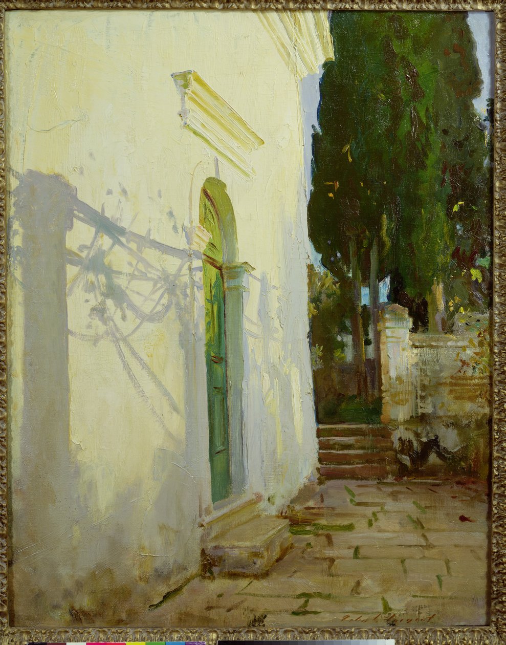 Schatten an einer Wand in Korfu von John Singer Sargent