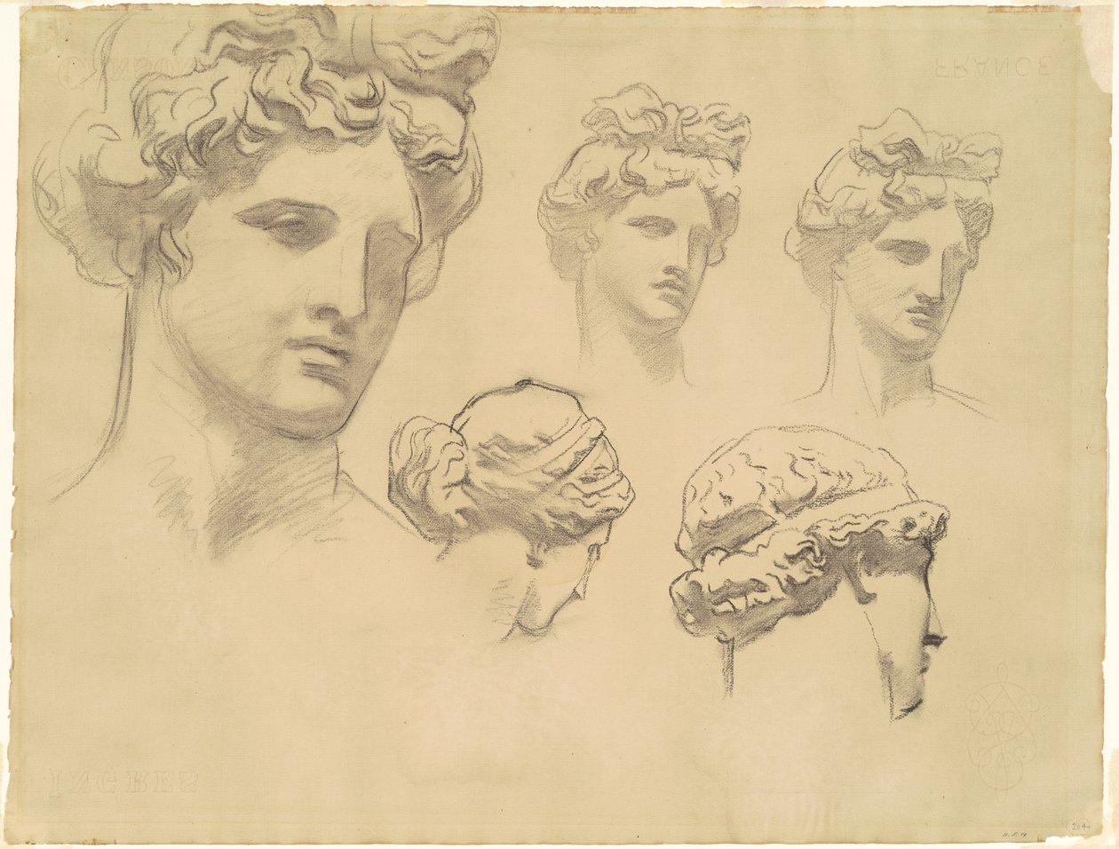Studien für "Apollo und die Musen" von John Singer Sargent