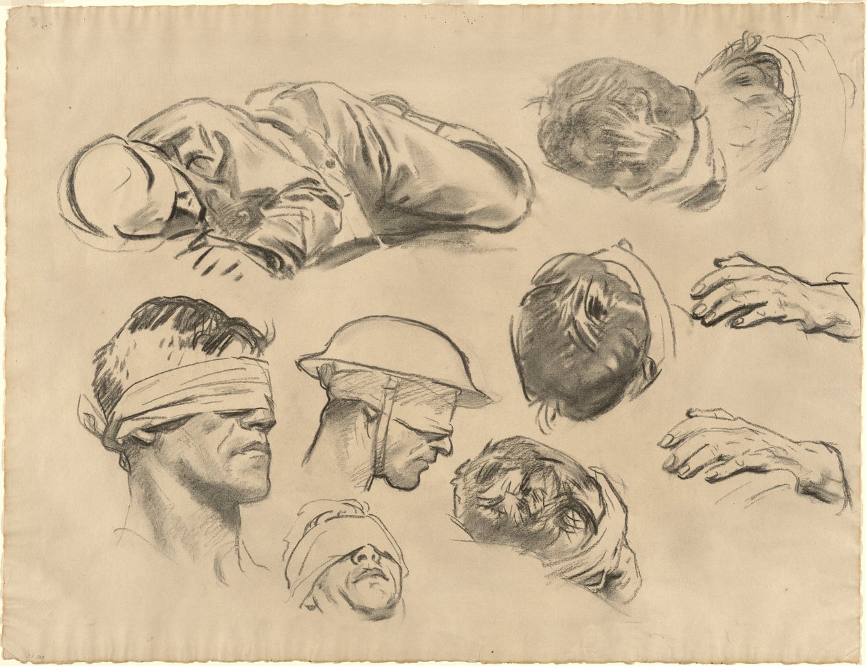Studien für "Gassed" von John Singer Sargent