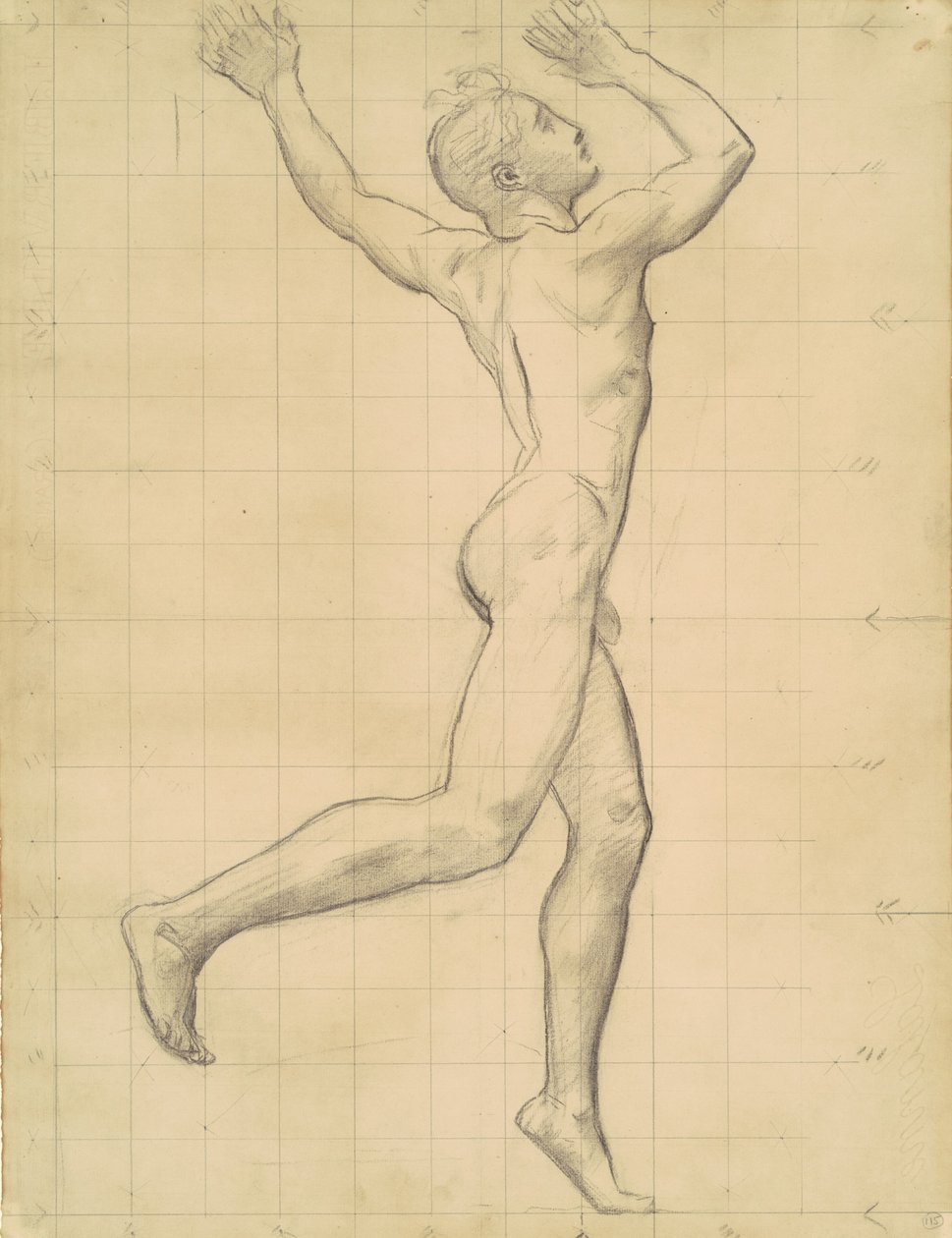 Studie von Apollo für Apollo und Daphne von John Singer Sargent