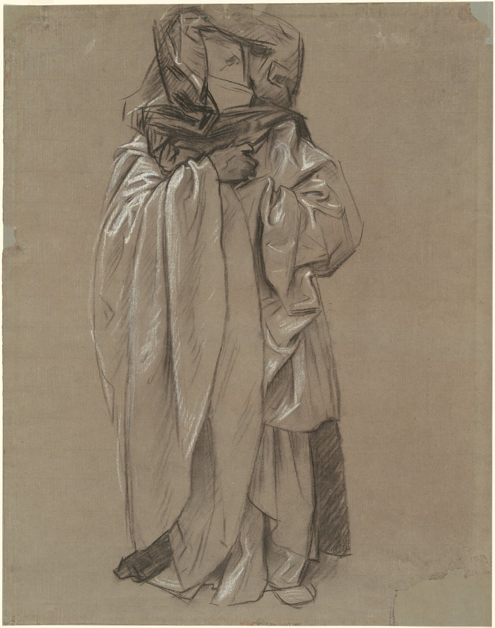 Studie von Ezechiel für "Fries der Propheten" von John Singer Sargent