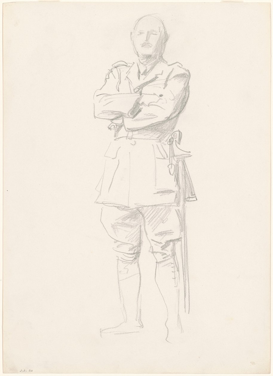 Studie von General Louis Botha für "General Officers of World War I" von John Singer Sargent