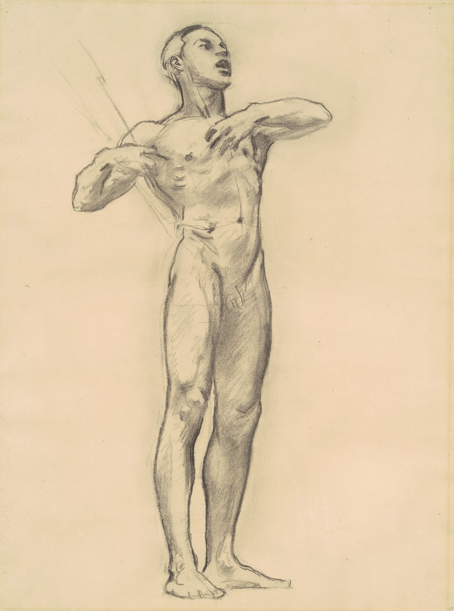 Studie von Orpheus für klassische und romantische Kunst, ca. 1921 von John Singer Sargent
