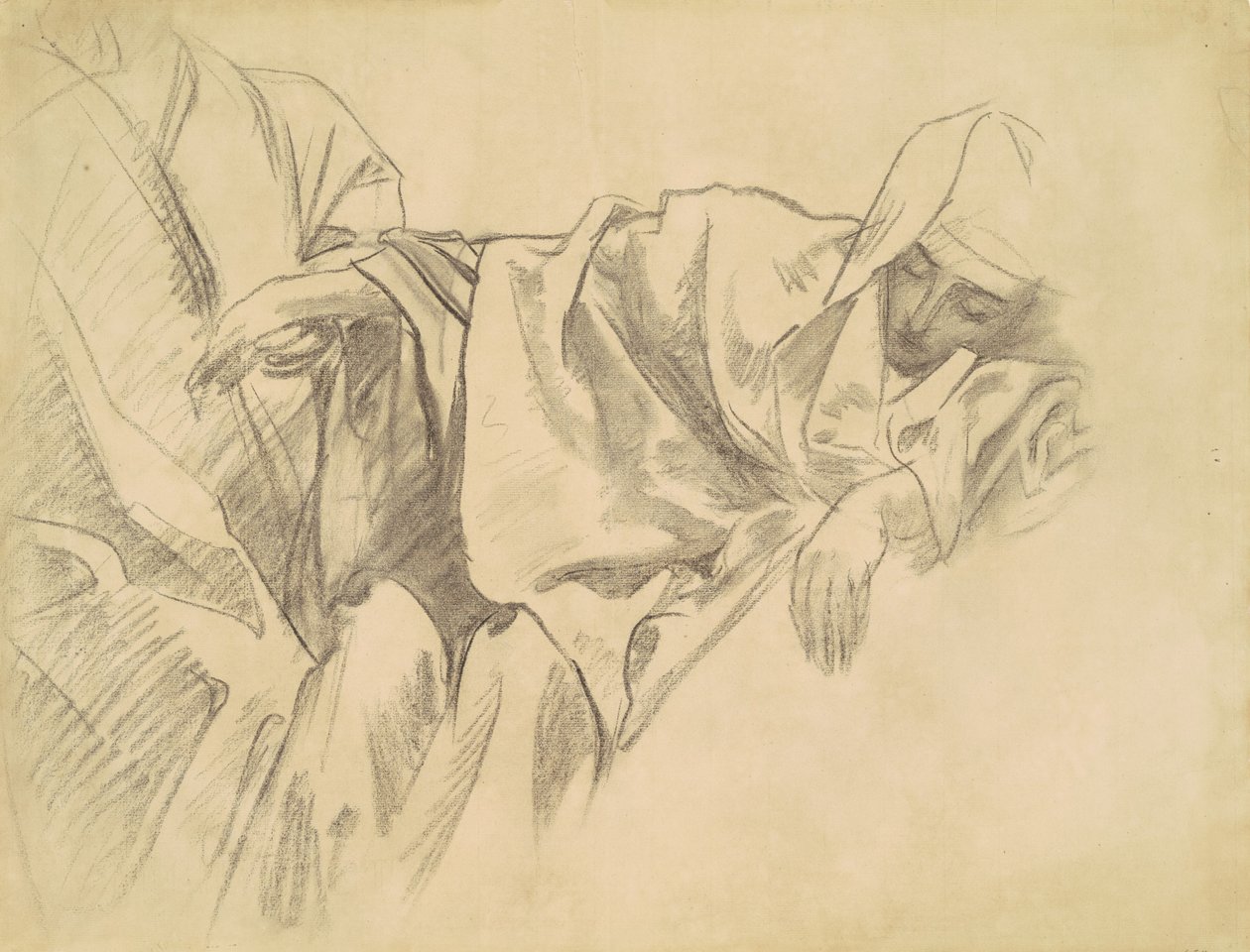 Studie der Kreuzigung für Fünfzehn Geheimnisse des Rosenkranzes von John Singer Sargent