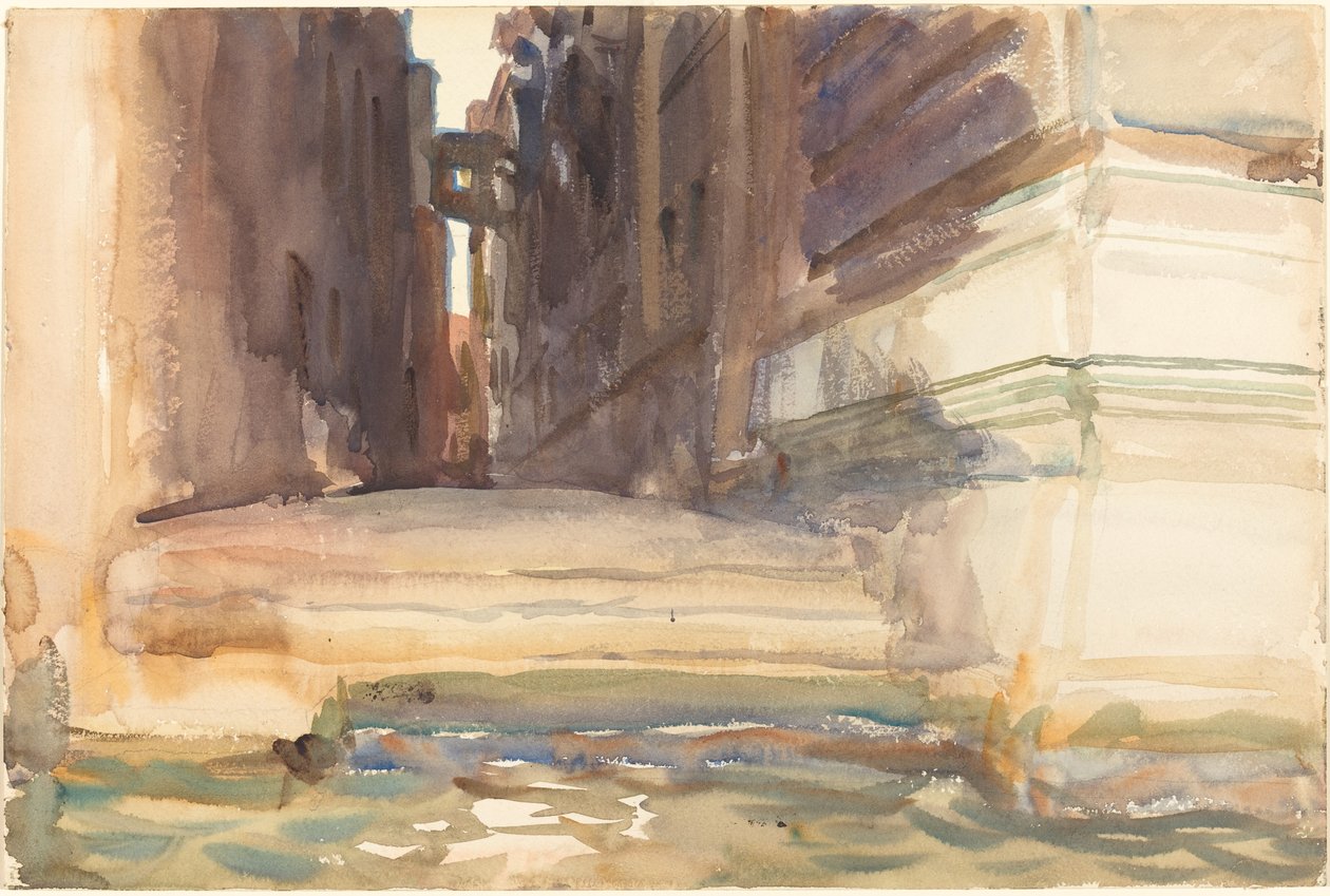 Die Calle della Rosa mit dem Monte di Pietà, Venedig von John Singer Sargent