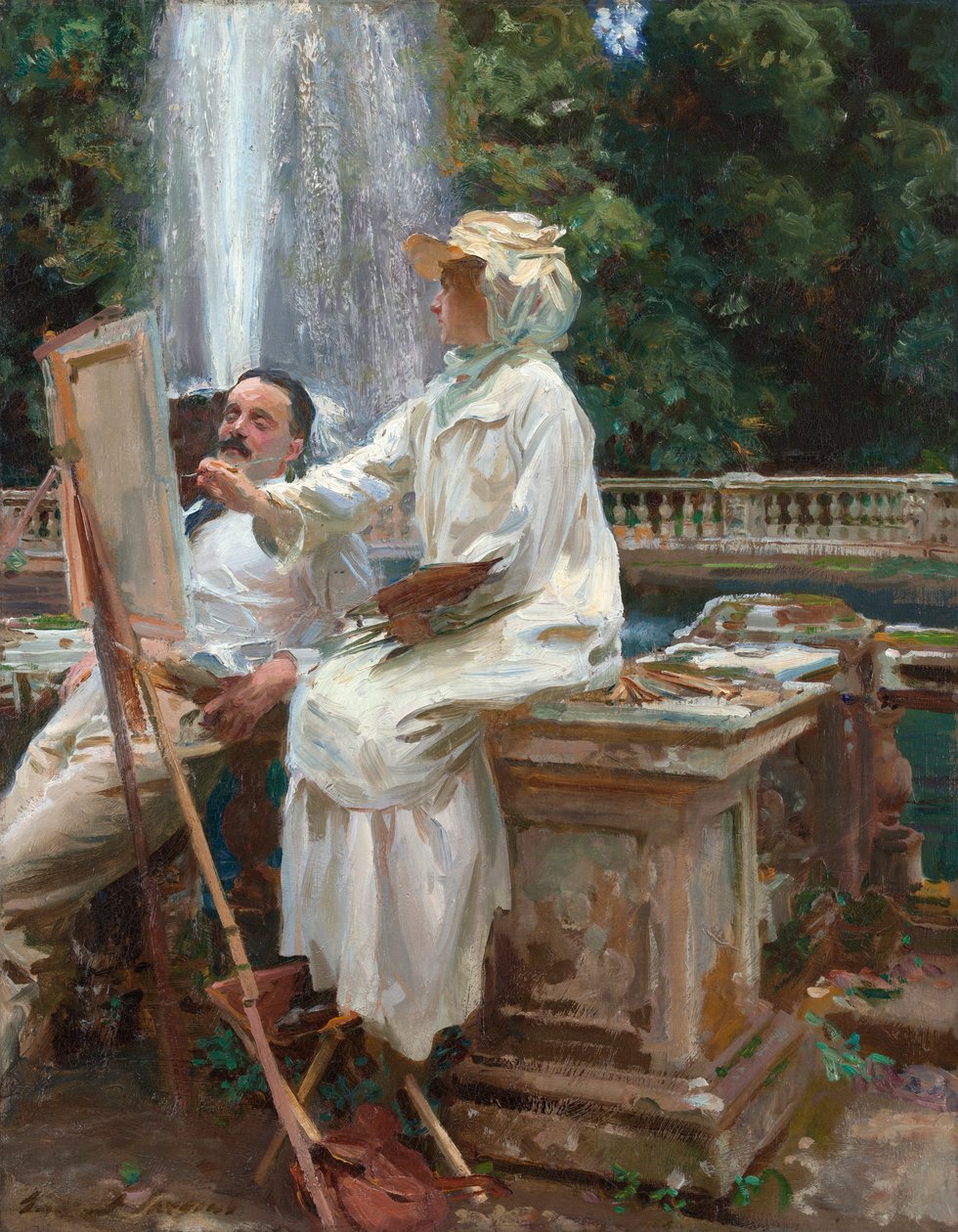 Der Brunnen, Villa Torlonia, Frascati, Italien, 1907 von John Singer Sargent