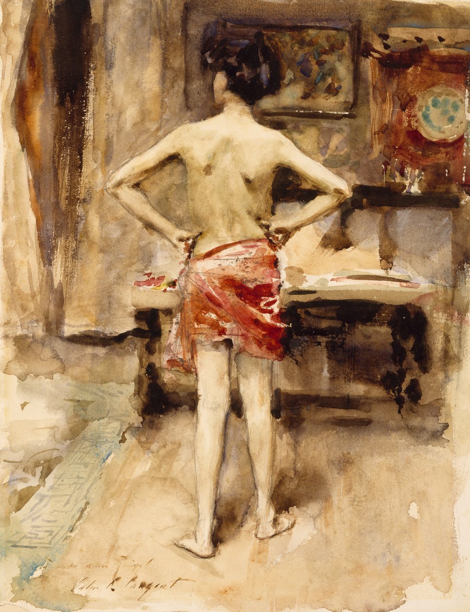 Das Modell, 1876 von John Singer Sargent