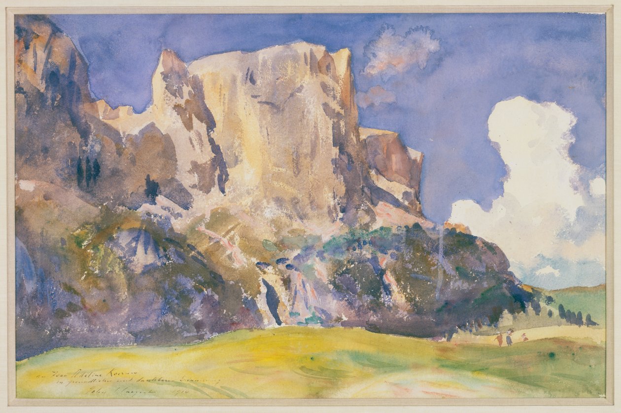 Blick in die Dolomiten von John Singer Sargent