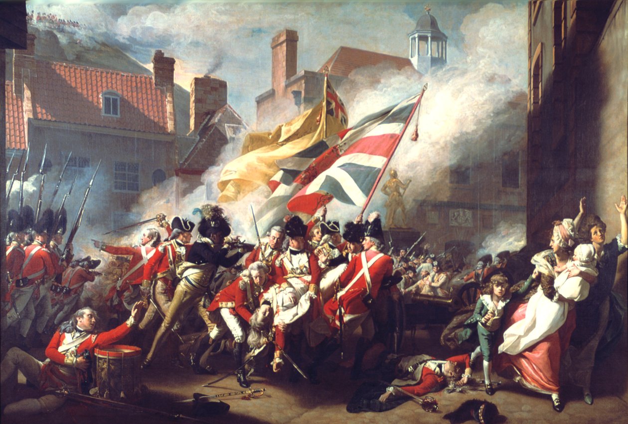 Der Tod von Major Peirson, 6. Januar 1781, 1783 von John Singleton Copley