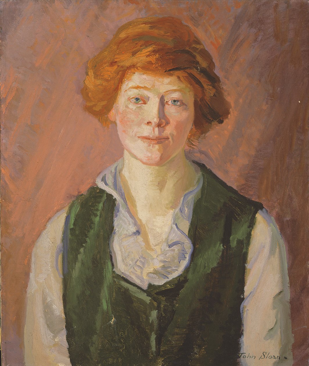 Grüne Weste (Jennie Doyle) 1914-15 von John French Sloan