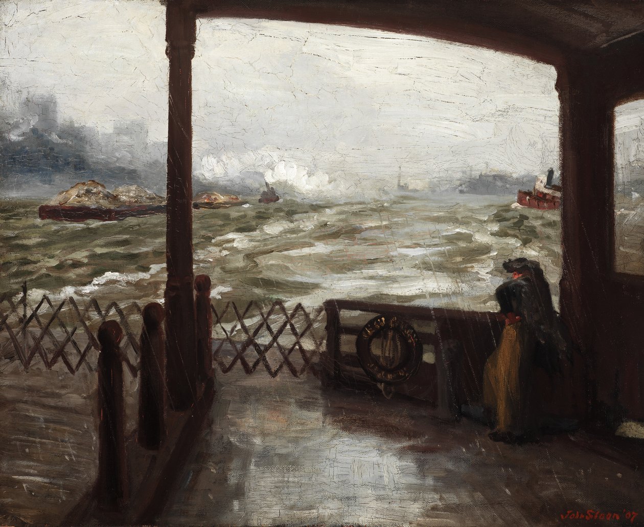 Wake of the Ferry, Nr. 1 von John French Sloan