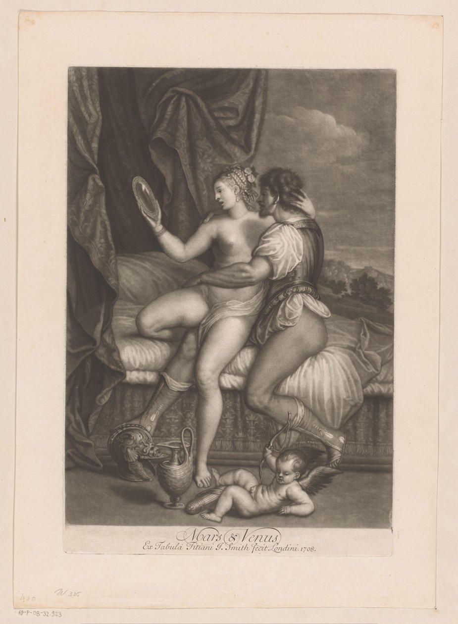 Mars und Venus im Bett von John Smith
