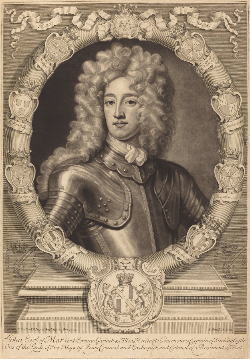 John, Earl of Mar, Lord Erskine von John Smith after Sir Godfrey Kneller