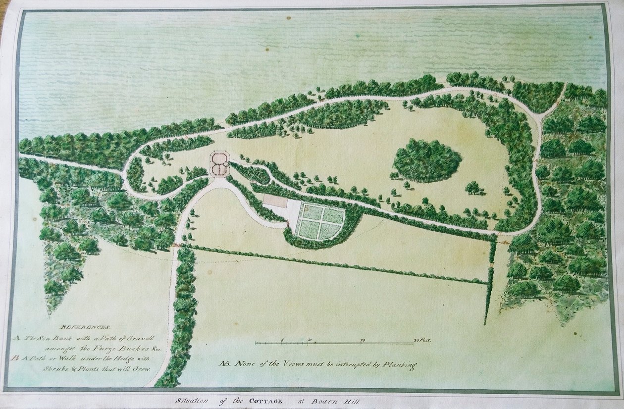 Lage des Häuschens auf Boarn Hill von John Spyers