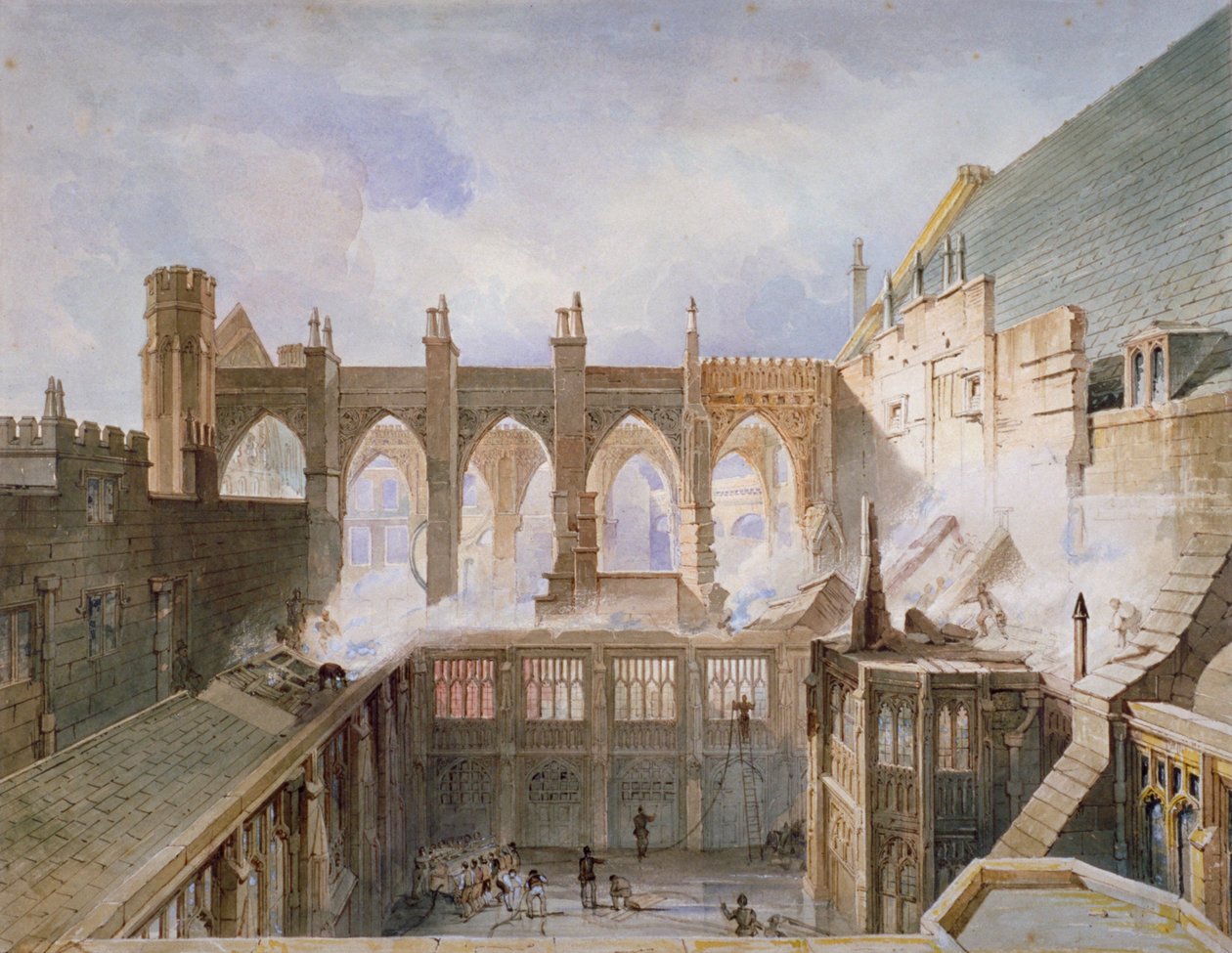 Ansicht der Zerstörung der St. Stephen