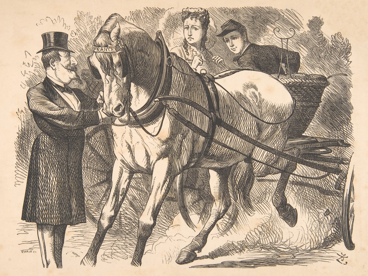 Easing the Curb Punch, 24. Juli 1869, 1869 von John Tenniel
