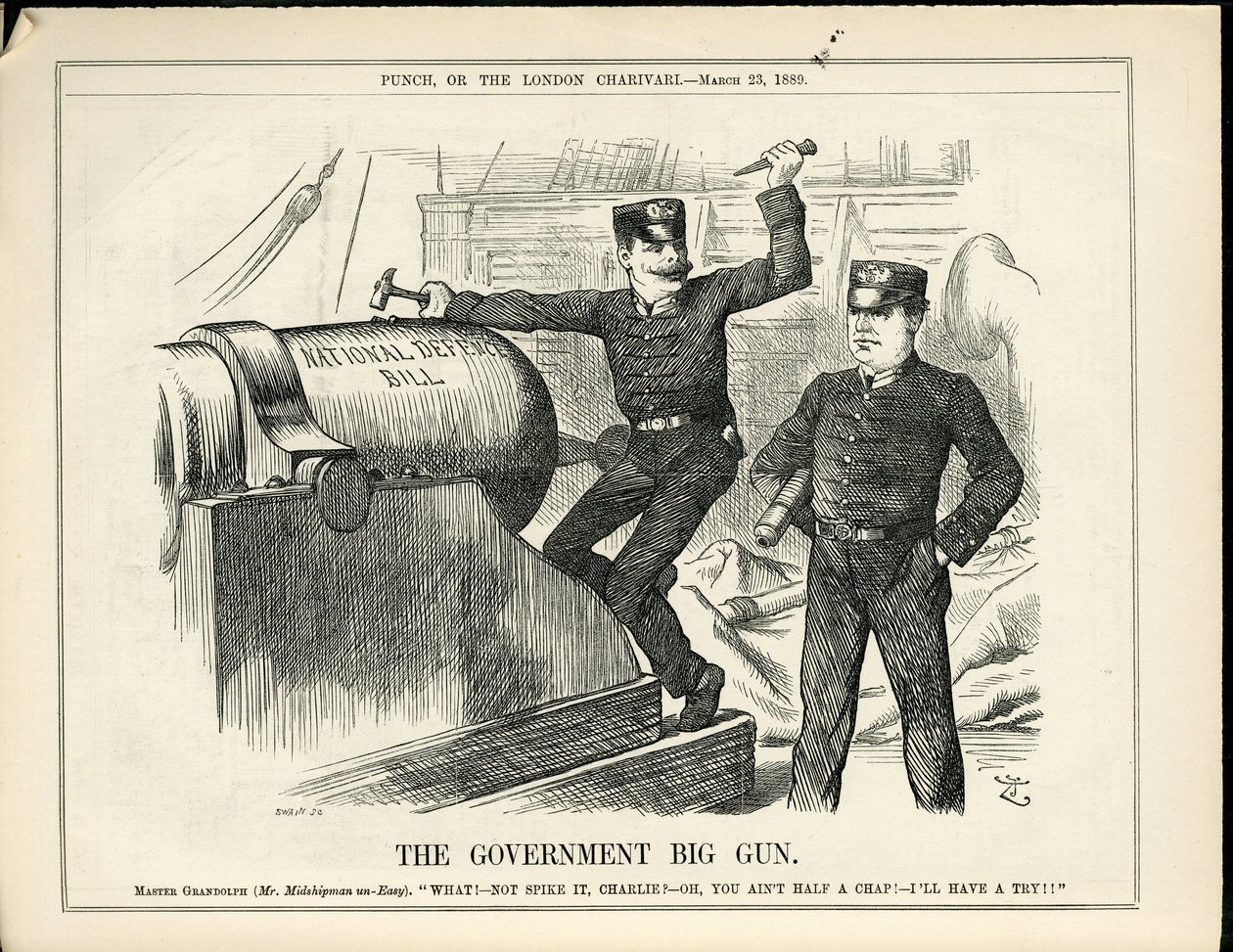 Illustration von John Tenniel (1820-1914) in Punch von John Tenniel