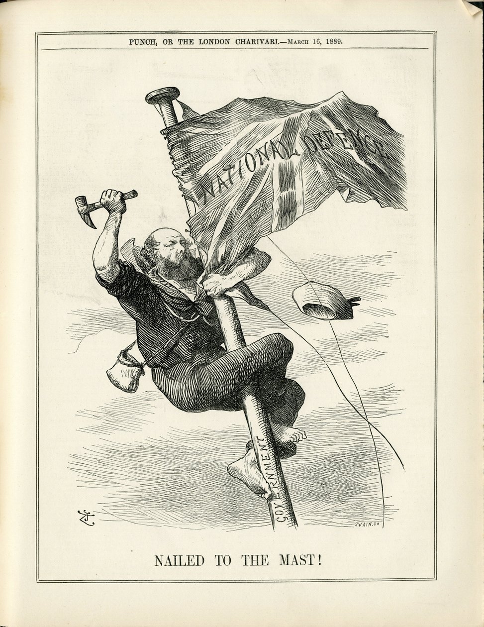 Illustration von John Tenniel (1820-1914) in Punch von John Tenniel