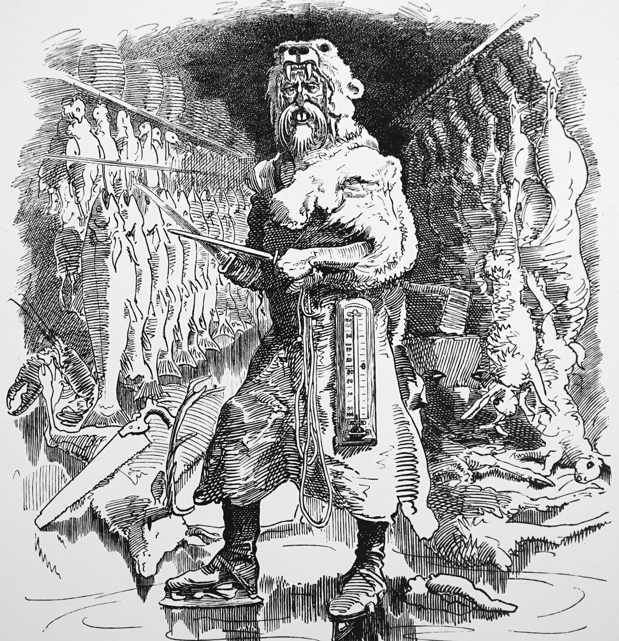 Mr. Punchs Ansicht über die zukünftige Bedeutung der Kühlung von John Tenniel