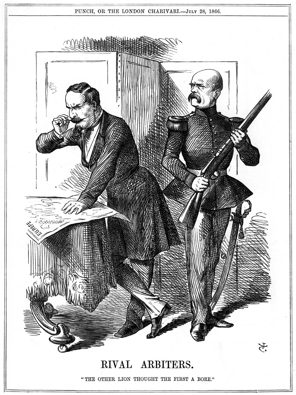 Rivalisierende Schiedsrichter, 1866 von John Tenniel