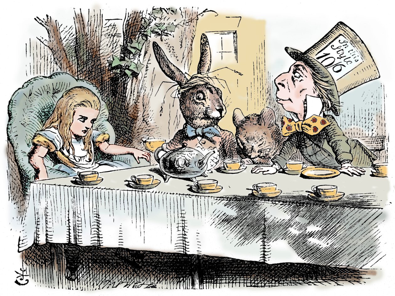 Szene aus Alice im Wunderland von Lewis Carroll von John Tenniel