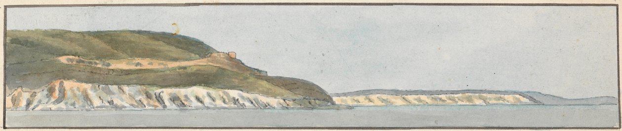 Dunmose, West-Nordwest (eine von fünf Zeichnungen auf einer Montage) von John Thomas Serres