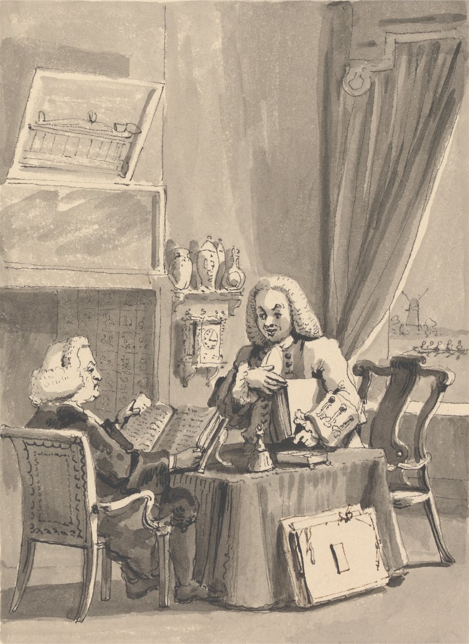 Hogarth bittet seinen Gönner Bischof Hoadley, sein Manuskript 