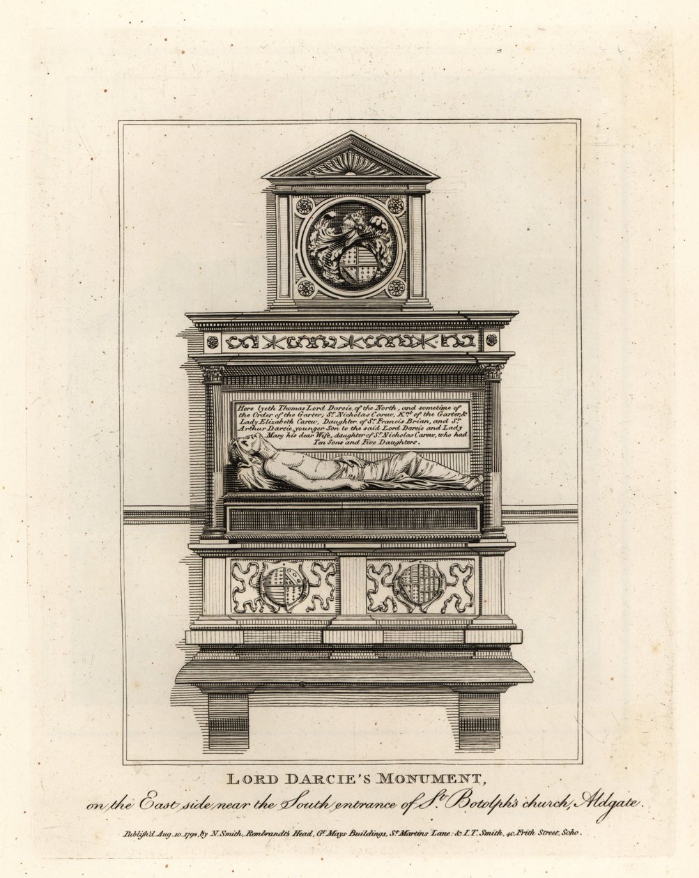 Lord Darcies Denkmal in der St Botolph