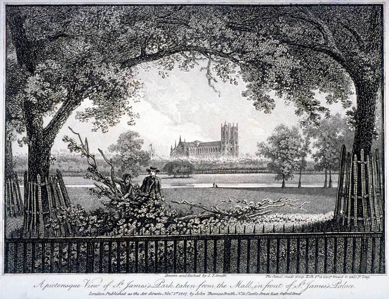 St James Park, von der Mall vor dem St James