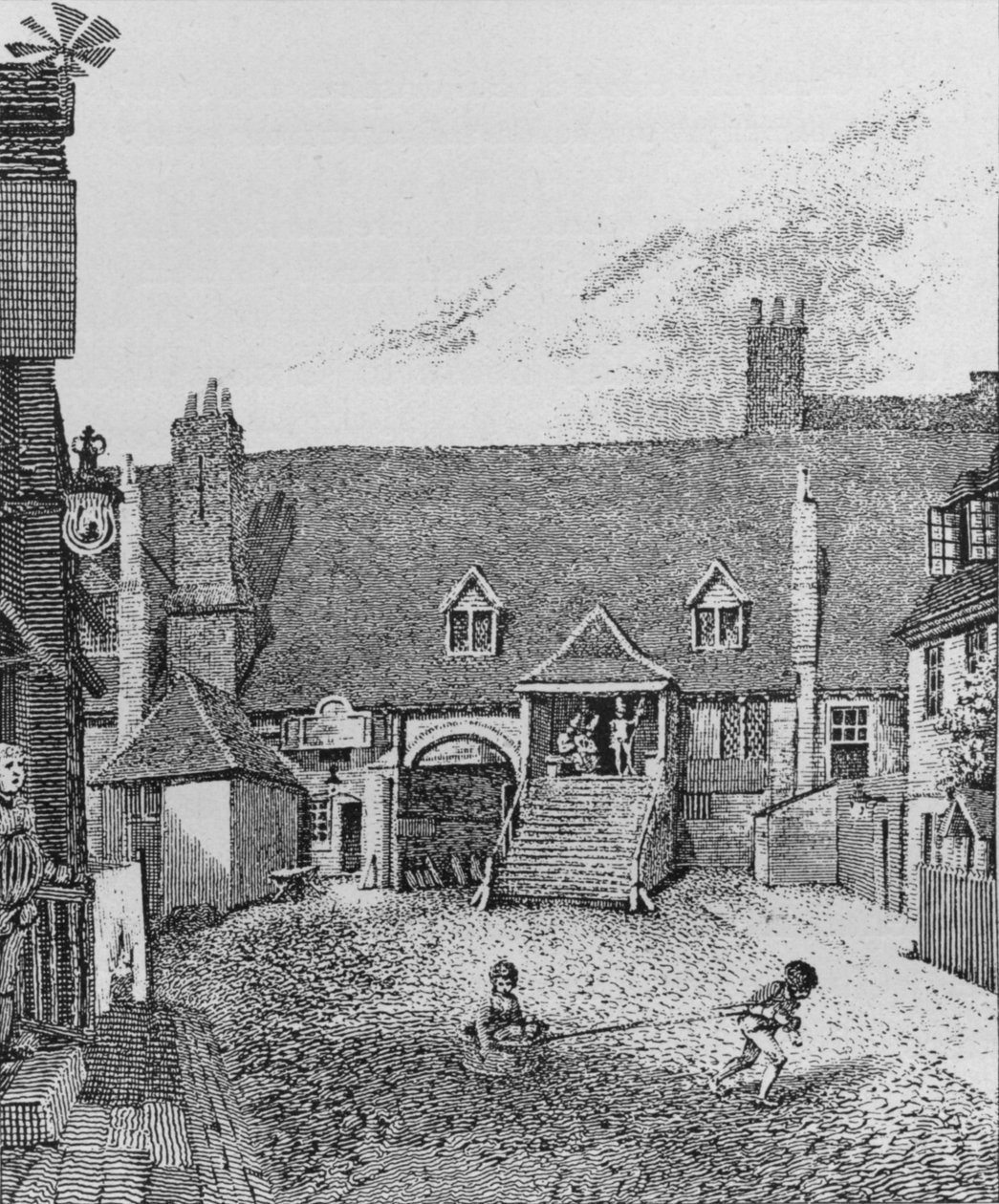 Der Wachraum, Scotland Yard, Westminster, 1805 1911 von John Thomas Smith