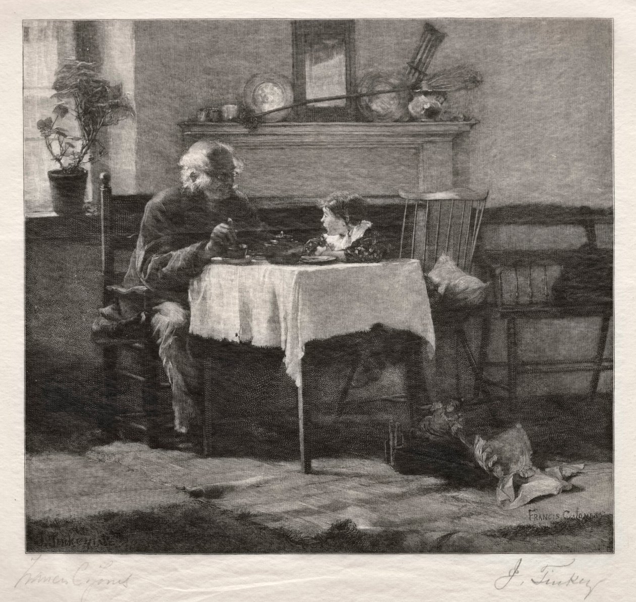 Vertrauensgespräche, 1887 von John Tinkey