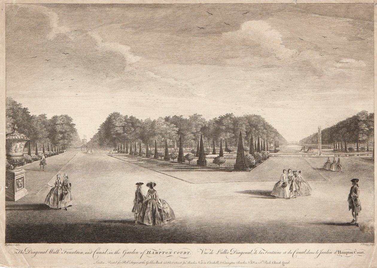 Der Diagonalweg, Brunnen und Kanal von John Tinney
