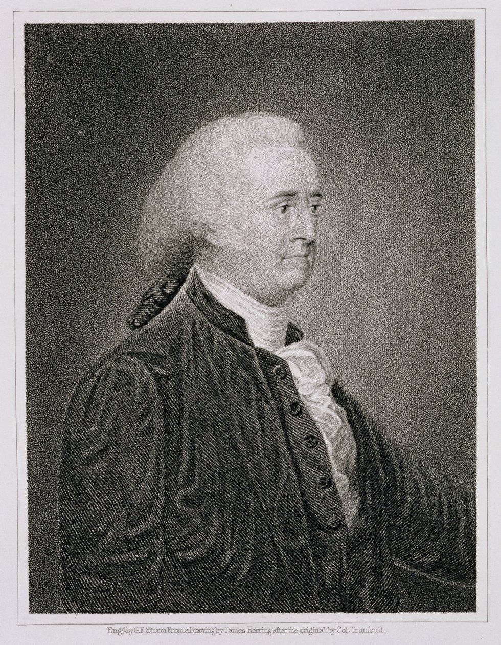John Rutledge (1739-1800), graviert von G.F. Storm nach einer Zeichnung des Originals von James Herring von John Trumbull