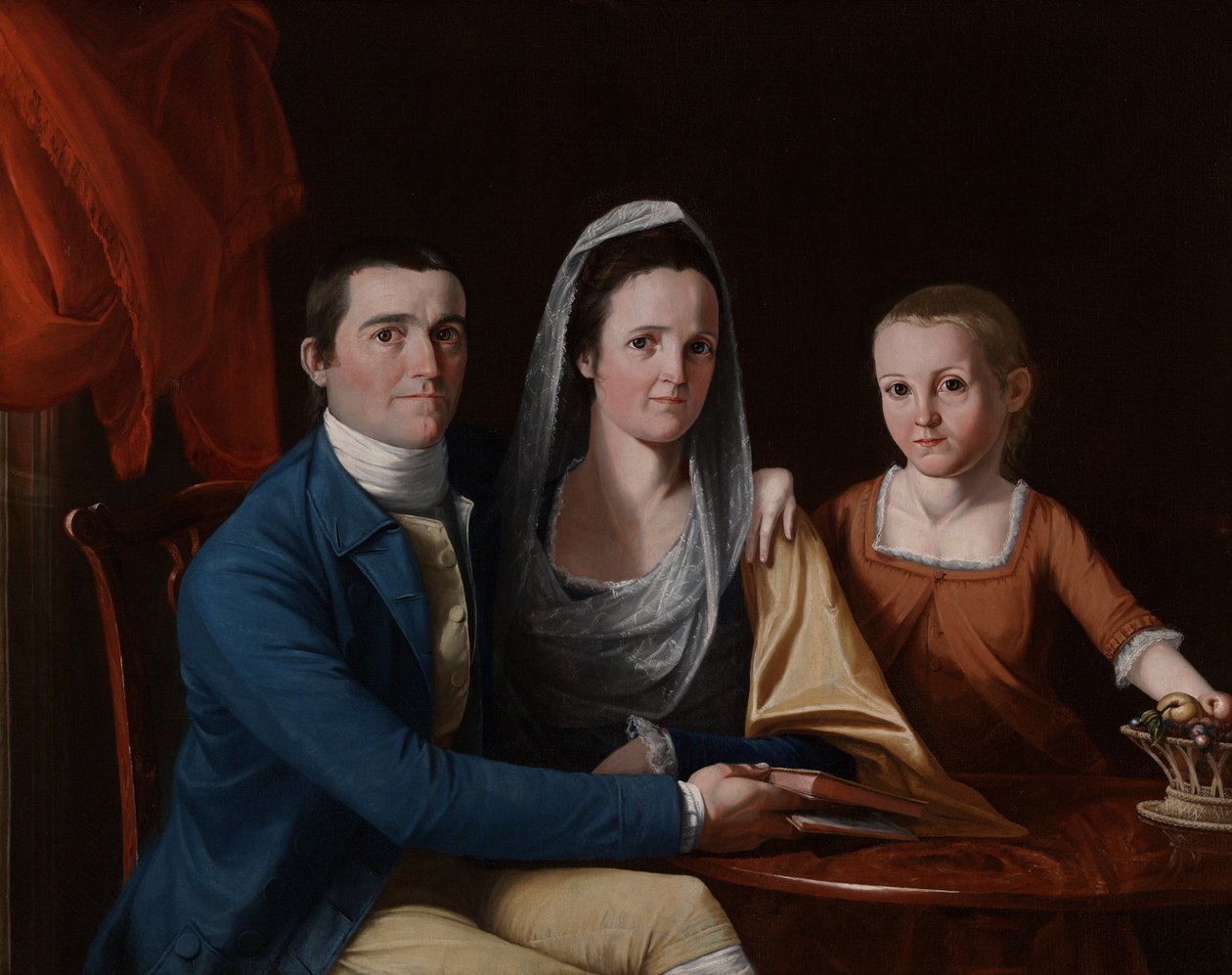 Jonathan Trumbull, Jr., Eunice Backus Trumbull und Faith Trumbull (später Faith Trumbull Wadsworth) von John Trumbull