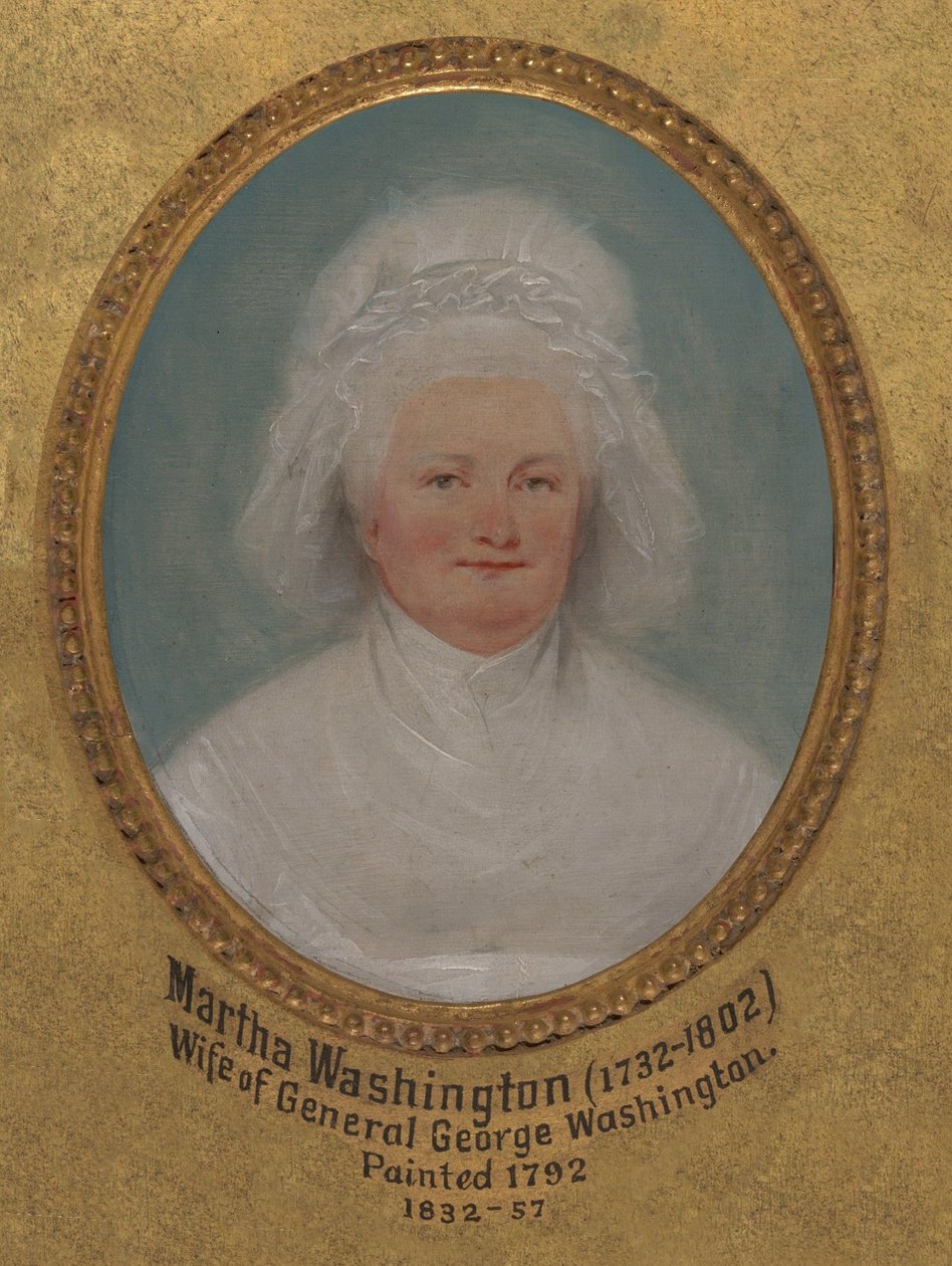 Martha Washington (geb. Martha Dandridge, ehemals Martha Parke Custis, 1731–1802) von John Trumbull
