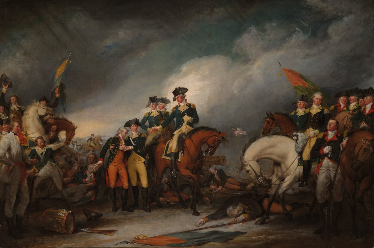 Die Gefangennahme der Hessen in Trenton, 26. Dezember 1776 von John Trumbull