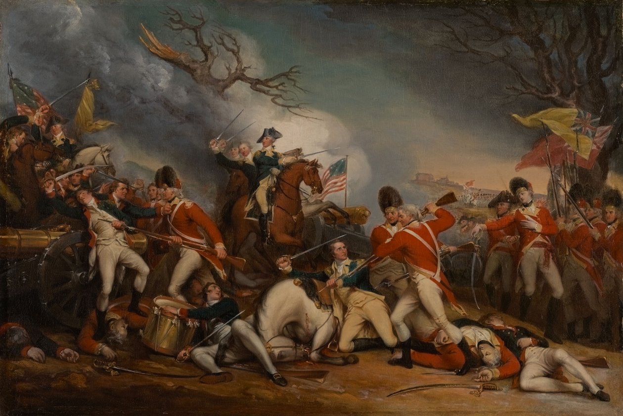 Der Tod von General Mercer in der Schlacht von Princeton, 3. Januar 1777 von John Trumbull