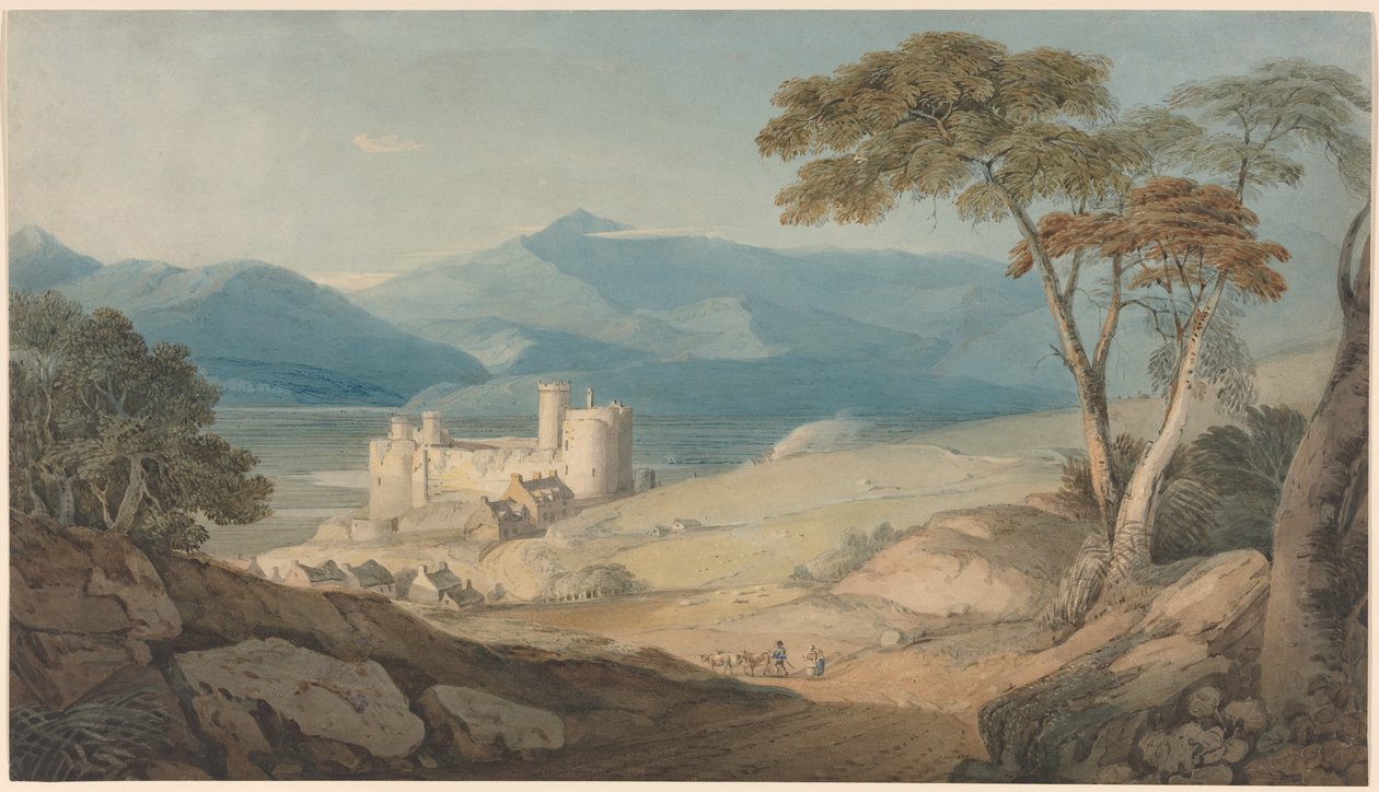 Harlech Castle und Snowdon von John Varley