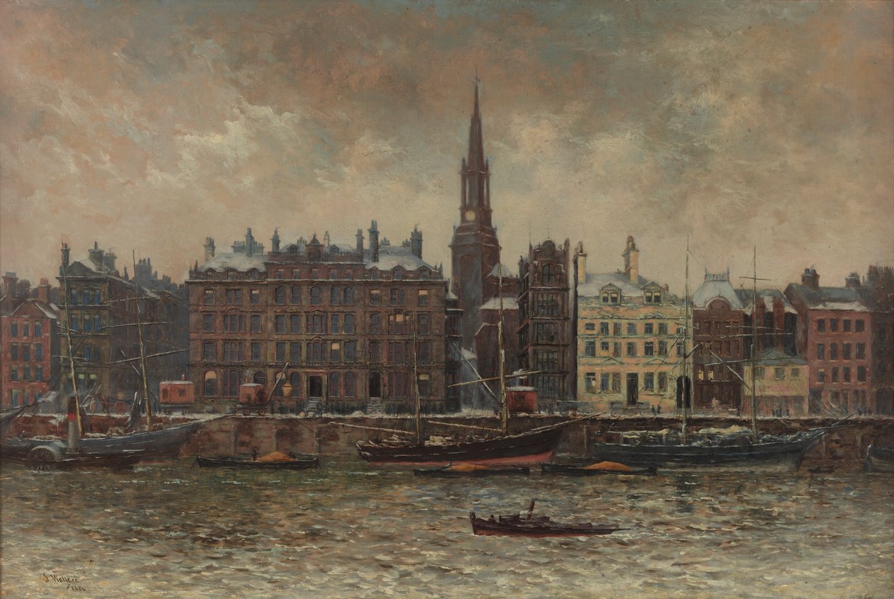 Kai, Newcastle upon Tyne, 1886 von John Wallace